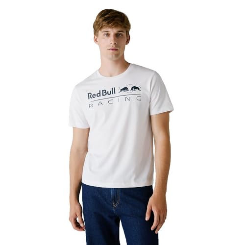 Red Bull Racing X Pepe Jeans Herren Team Logo Tee T-Shirt, Weiß (White), XXL, Weiß (Weiß), XXL – Ansicht 1