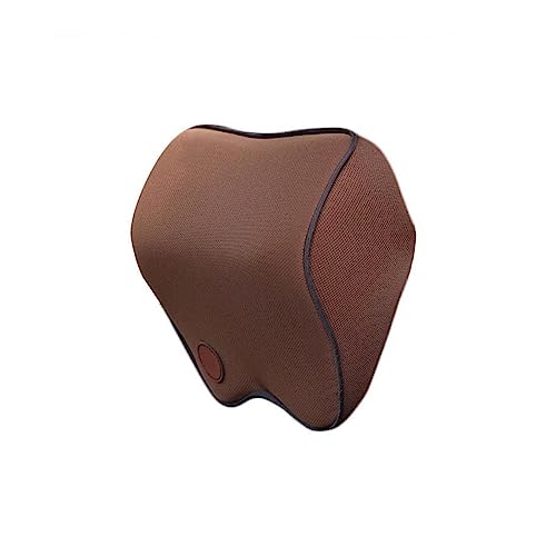 Car Neck Headrest Pillow Car Accessories Cushion Auto Seat Head Support Neck Automobiles Seat Neck Rest Memory Cotton(Brown)