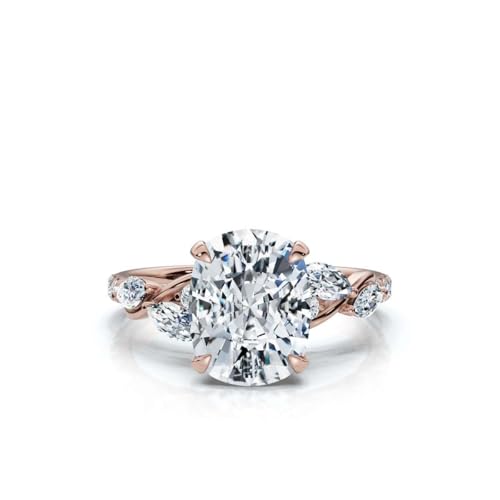 Elongated Cushion Lab Diamond Ring image