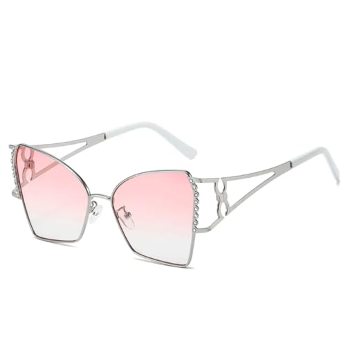 Lunettes de soleil tendance punk en métal ajouré pour femmes et hommes