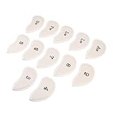 TOYANDONA 12 Pièces Housses PVC Crocodile Protection pour Fers et Putters Résistantes et...