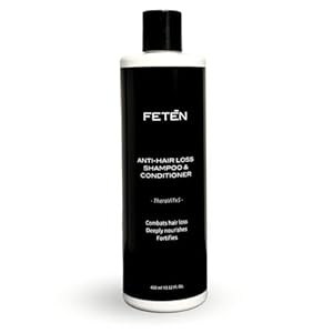 FETĒN Champú Anticaída y Acondicionador para Hombre 400ml, Tratamiento Anticaida y Anti Caspa para Cabello, Champu de Crecimiento y Volumen para el Pelo, Anti-Hair Loss Shampoo and Conditioner for Men