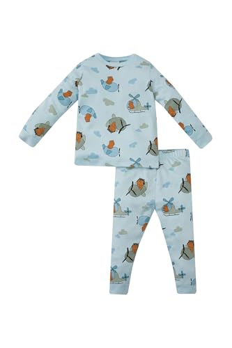 DeFacto Baby Boys B7741a5 Pajama Set, Lt.Blue, 6-9 Monate
