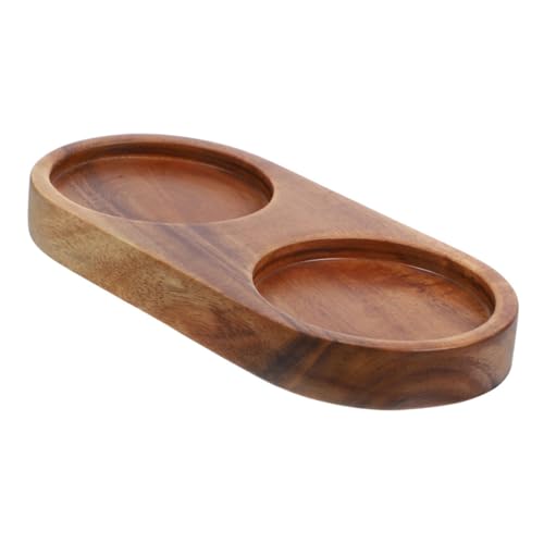 Amosfun Base De La Amoladora Pimenteros Sal Marina Apretones Sal Para Sal y Pimienta Junta Pimienta y Sal Salero y Pimentero Estante Bandeja De Sal Descorazonador Agitadores Madera Khaki
