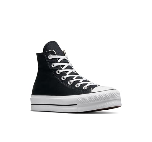 Converse Women's Chuck Taylor All Star Lift Platform High Top, Black/White/White, 15