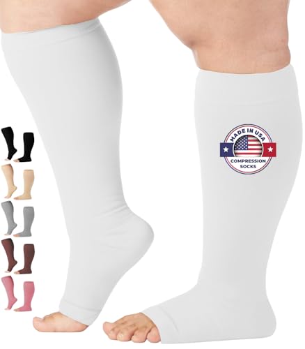 Mojo Toeless Compression Socks for Women and Men 20-30 mmHg Open Toe - AB211