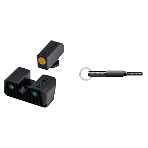 TRUGLO Tritium Night Sights For Glock Pistols - Glow-in-Dark Handgun Sights With Installation Tool