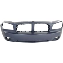 GGDZTMNB Bumper Cover Front for Dodge for Charger SE/SXT 06-10 Primed Plastic Not Painted 4806179AE CH1000461 208-7947