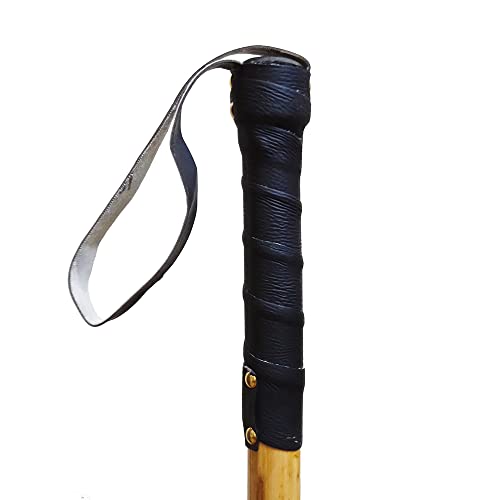 Image of ABC GROUP Black & Brown Not Foldable Hard Cane Stick for Dog Traning &Support & Security Stick 36 Inches 3ft(Pack of 1)