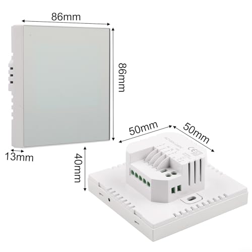 Thermostat mural intelligent connecté pour chauffage au sol électrique programmable