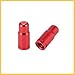 BULLSPANN 2pcs Aluminum Alloy Valve Caps French Type Valve Tire Dust Covers for Bicycle Mountain Bike Road Bike MTB Red