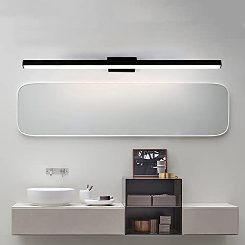 Iluminação de vaidade Simples Moderno Led Espelho Luzes Frontais Personalidade Criativa Preto Casa H
