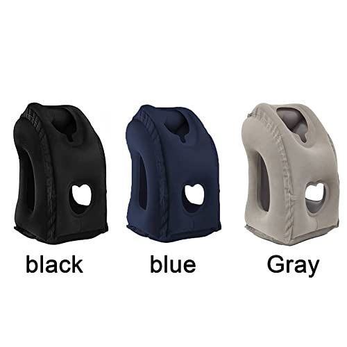 Almofada inflável de viagem, almofada de ar multifuncional para viagem, almofada de viagem de avião