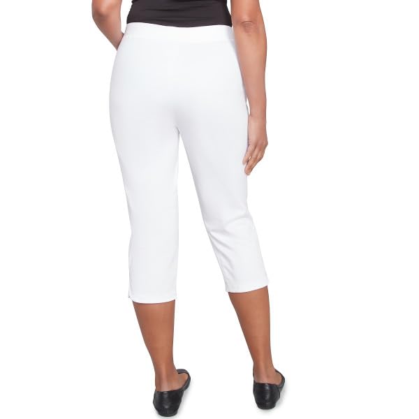 Alfred Dunner Nantucket Cotton Capri Pants with Tulip Edge2
