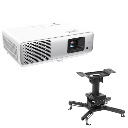 Image of BenQ HT2060 1080p HDR LED Home Theater Projector, DCI-P3 Rec.709 Wide Color Gamut, 8.3ms 120hz, 2D Keystone, 1.3x Zoom, S/PDIF, HDMI, 2 Speakers, 3D, With Flashpoint Projector Tripod Stand