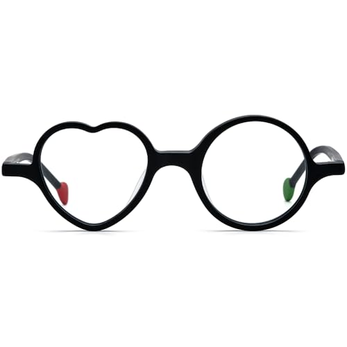 Image of HEPIDEM Multicolor Acetate Glasses Frame Men Women Round Eyeglasses Optical Spectacles 9377