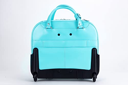 Mckleinusa Wheeled Ladies' Laptop Briefcase, Aqua Blue #TOP5