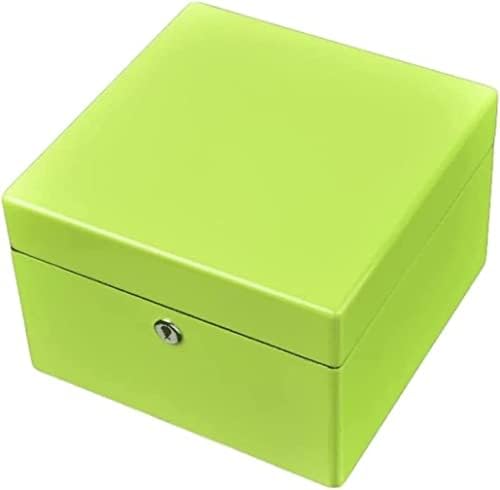 Wooden Square Musical Jewelry Box Music Box Creative Musical Gifts Jewelry Organizer (Color : Green Square Jewelry Box) (Green Square Jewelry Box) image 4