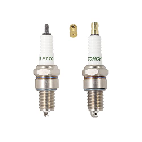 PK2 TORCH F7TC Spark Plug Replace for NGK 3785 BP7ES Spark Plug Compatible with GX120 160 200 240 270 340 390 Generator Lawnmower Tractor Go Kart Mini Bike Polishing Machine 168F 168FA 168FB OEM