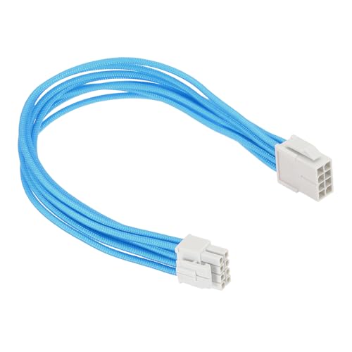Cable CPU 8 pines para organizar el interior de tu ordenador de escritorio con estilo azul y blanco