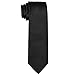 Imagen de DonDon hombres corbata 7 cm business professional classica hecho a mano negro para la oficina o eventos festivos
