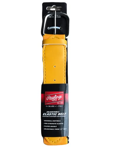 Image of Rawlings Adjustable Baseball Softball Pant Belt, Light Orange