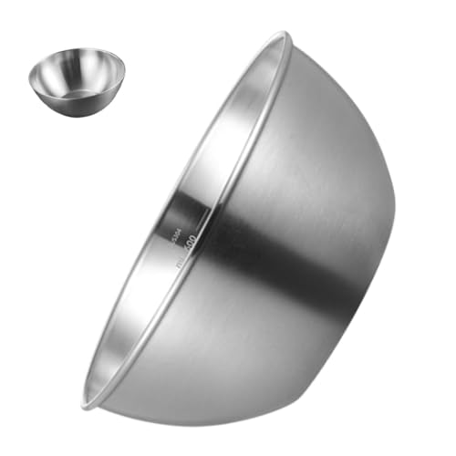 MUCKLILY Cuenco Inoxidable Grueso para Cocina Recipiente Multiusos para Lavar Verduras y Almacenar Frutas Práctico y Duradero para Uso Doméstico