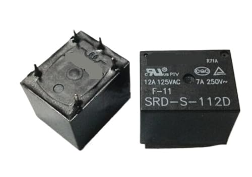 Relais SRD-S-112D 12VDC pour circuits imprimés miniatures DIP5 lot de 2