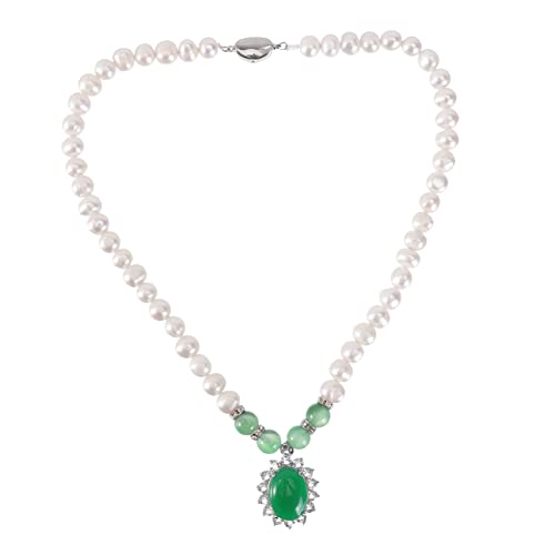 Collier perles eau douce chaîne clavicule et accessoire de cou élégant