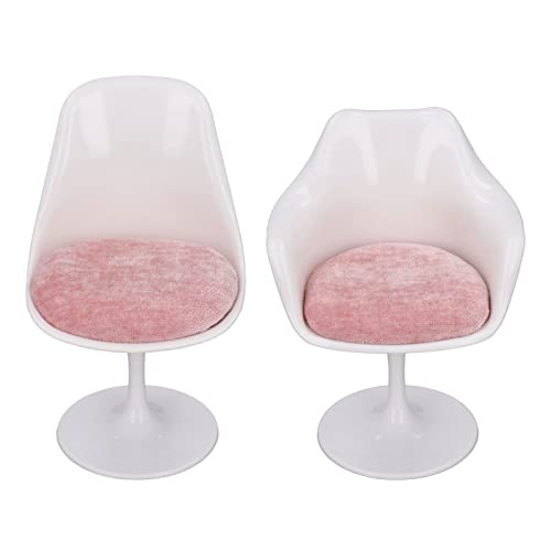 Bnineteenteam 1:6 Doll House Office Chair,Dollhouse Bar Chair for Dollhouse Accessories(Without Armrest)