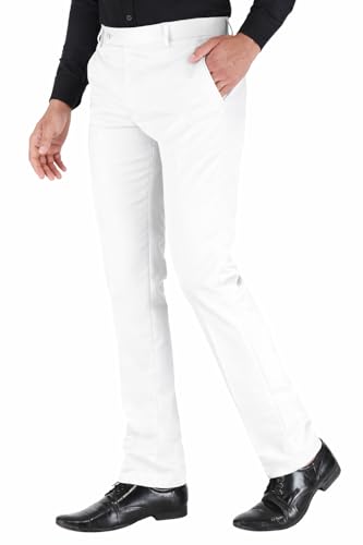 Image of Formal Pants for Men Office Wear - Premium Regular Fit Formal Trouser for Men, Boys, Gents Bottom Formal wear for Office Meeting, Party, Gathering, Wedding