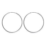 Aros o criollas de plata de 925 milesimas y 15 mm de diametro