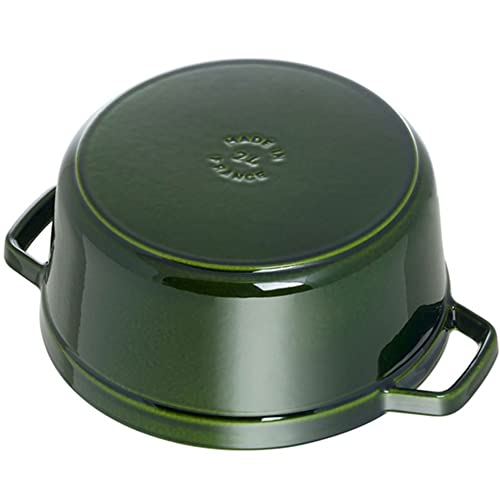 Image of Staub Cast Iron Cocotte Made in France, 4-qt, Basil