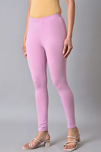 Image of W for Woman Women's Regular Fit High Rise Coral Cotton Jersey Tights