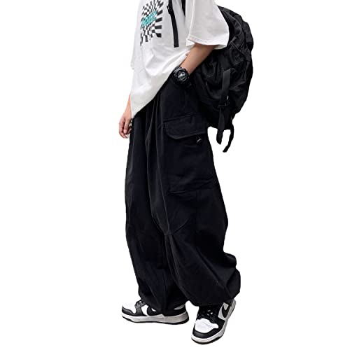 Weierpidan Gothic Harajuku Cargo Pants Y2K Women Wide Leg Joggers