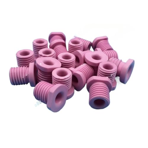 10pc Mechanical Textile Accessories Hollow Ceramic Screw Outer Diameter 16 Height 20 Holes 7 M16 * 20 * 7 Threaded Ceramic Eye (??M20)
