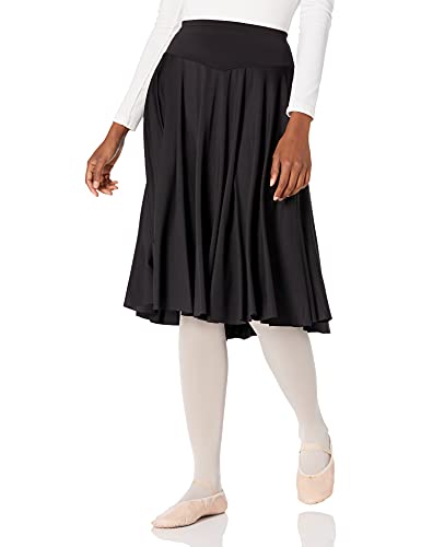 Mirella Womens Mirella woknee length circle skirt, Black, Small