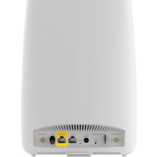 NETGEAR Orbi 4G LTE Mesh WiFi Router (LBR20) | for Home Internet or Hotspot | Certified with AT&T, T-Mobile & Verizon | Coverage up to 2,000 sq. ft., 25 Devices | AC2200 WiFi (up to 2.2Gbps)