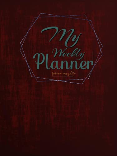 My weekly planner for an easy life: Self-filling blank planner. Add years, add months, add days, write a message, and Add your o