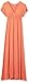 Amazon Essentials Women's Waisted Maxi Dress (Available in Plus Size), Rust Orange, Small