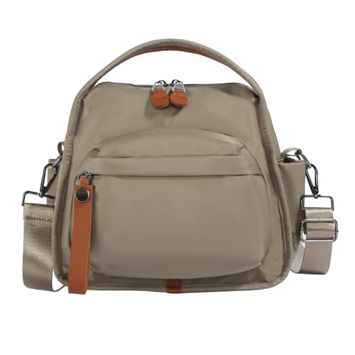 Sac à bandoulière de grande capacité en tissu Oxford couleur unie