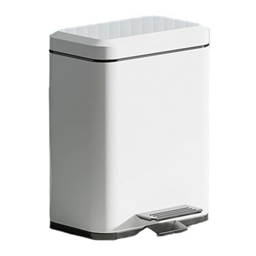 Papelera de Cocina Acero Inoxidable 25L Blanca miniatura 1