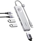 UGREEN USB C Hub 5-in-1, 4K60Hz HDMI, 10Gbps USB-C, Adaptateur multiport avec clip de câble, 85W Charge pour ordinateur portable, 2 USB-A 2.0,Compatible avec MacBook Ordinateurs portables Air/Pro,Windows