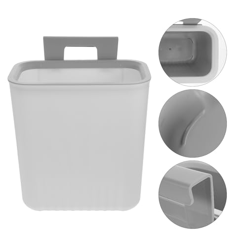 Caneca de basura blanca para colgar en pared miniatura 7