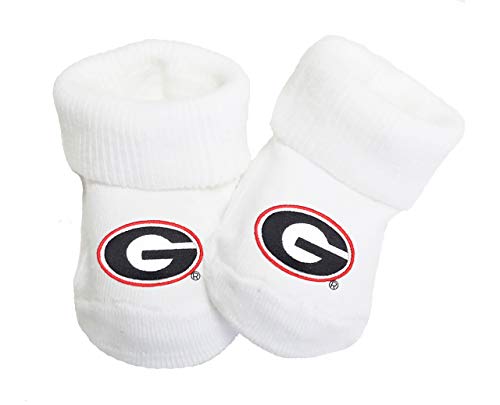 Image of Future Tailgater Georgia Bulldogs Baby Toe Bootie Socks 0-9 months