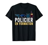 Agent De Police Profession Futur Policier Métier De Policier T-Shirt