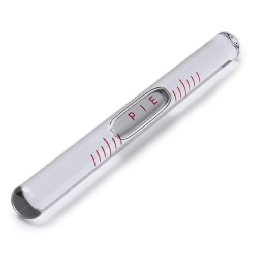 Ersatz Wasserwaage, Glaslibelle, Wasserwaage mit Blase, Röhrenlibellen, Zylinderlibelle, selbstjustierende Empfindlichkeit, Feder, 100x 9.5mm