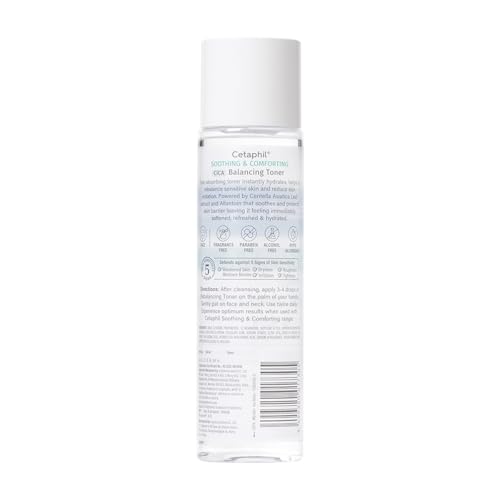 Image of Cetaphil Soothing & Comforting CICA Balancing Toner 150ml | Instantly Hydrates & Soothes Sensitive Skin | With Centella Asiatica & Allantoin | Strengthens Skin Barrier | 35% More Hydration