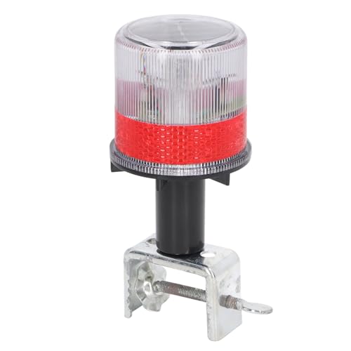 Luz de advertencia de baliza estroboscópica LED con energía solar con soporte de hierro Lámpara de cono de seguridad impermeable reflectante resistente para construcción Trabajos