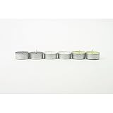 Cire Lot de 6 bougies parfumées Zen - Vert, ardoise et blanc